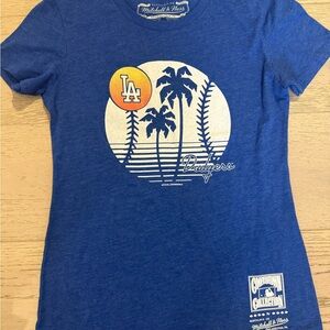 Mitchell & Ness Blue Graphic Tee